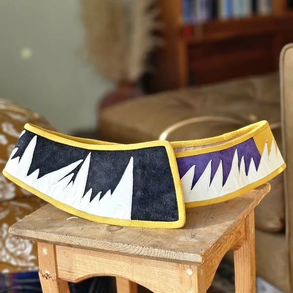 Lisandro Sarasola Vintage 80s Leather Suede Statement Belt - Picture 1 of 5